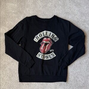 The Rolling Stones Black Crewneck | Size Small